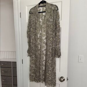 Vintage Lace Long Cardigan